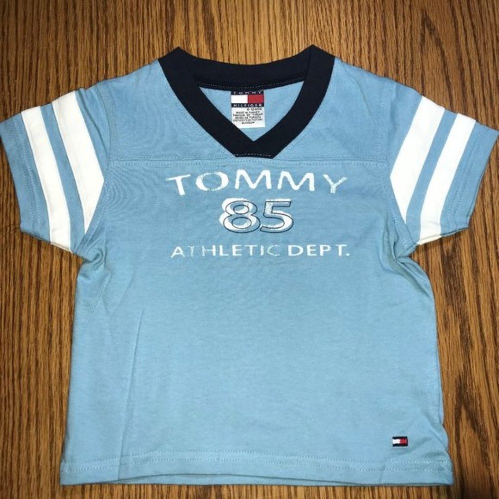 Tommy Hilfiger blue tee 6-12 months NWT